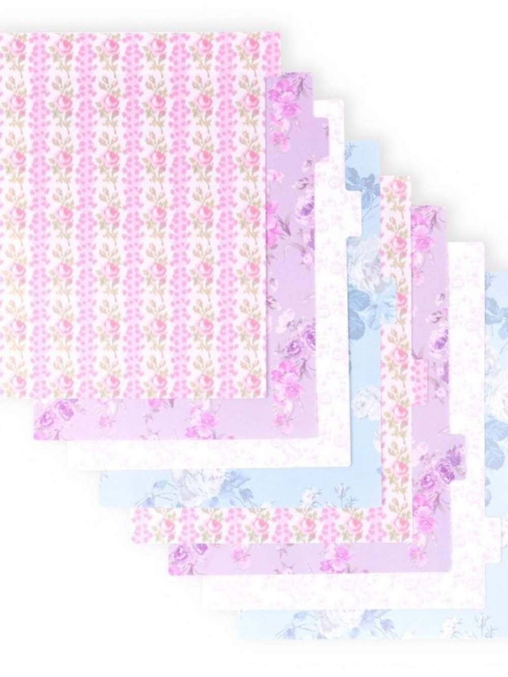 LoveShackFancy x Target - Yoobi Blooming Heirloom Tab Dividers, 8 Tabs